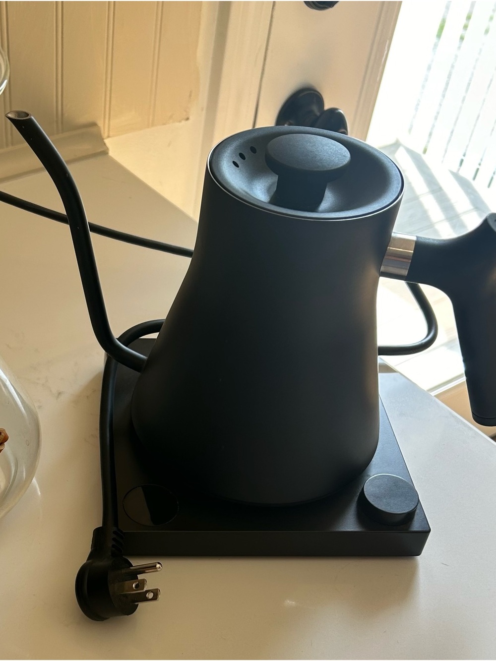Matte Black Gooseneck Electric Kettle - Unbranded